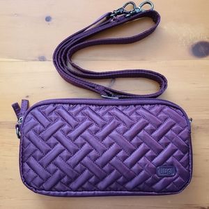 LUG Coupe XL Convertible Crossbody Bag in Wine Red